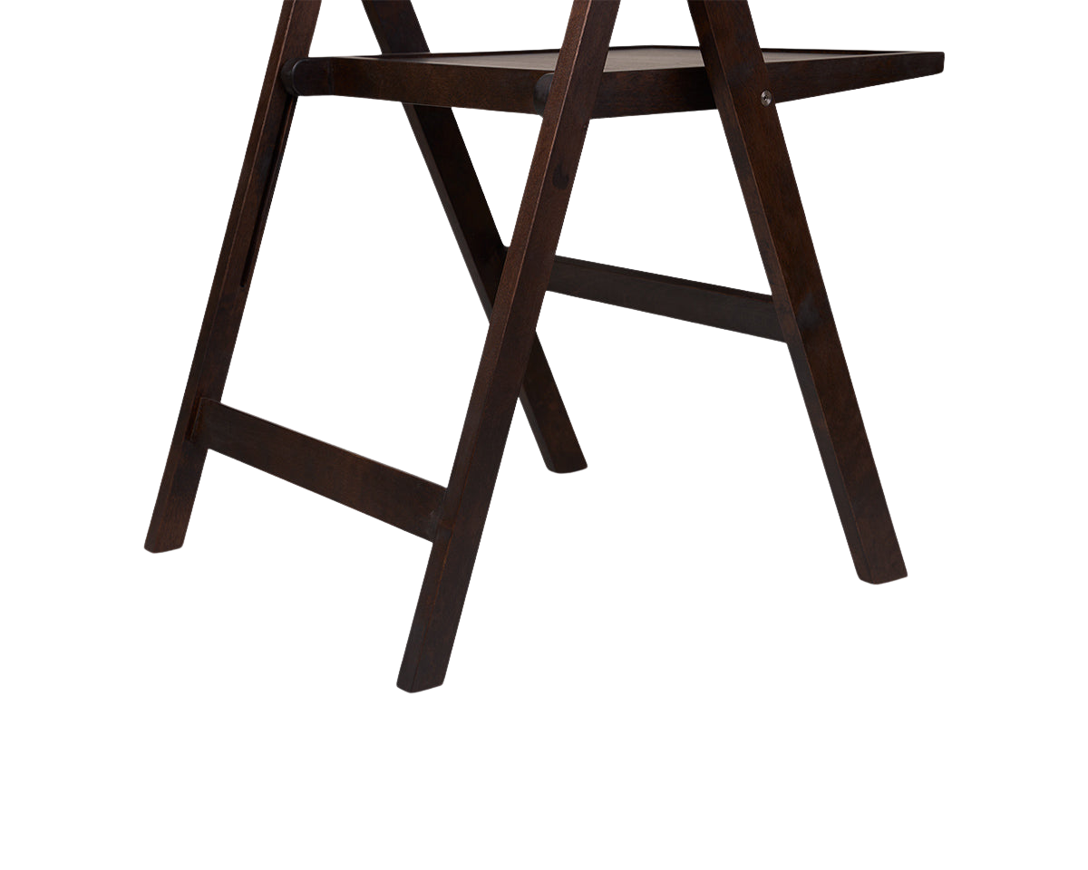 FRAMA - Folding Flat Chair | Dark Brown Birch