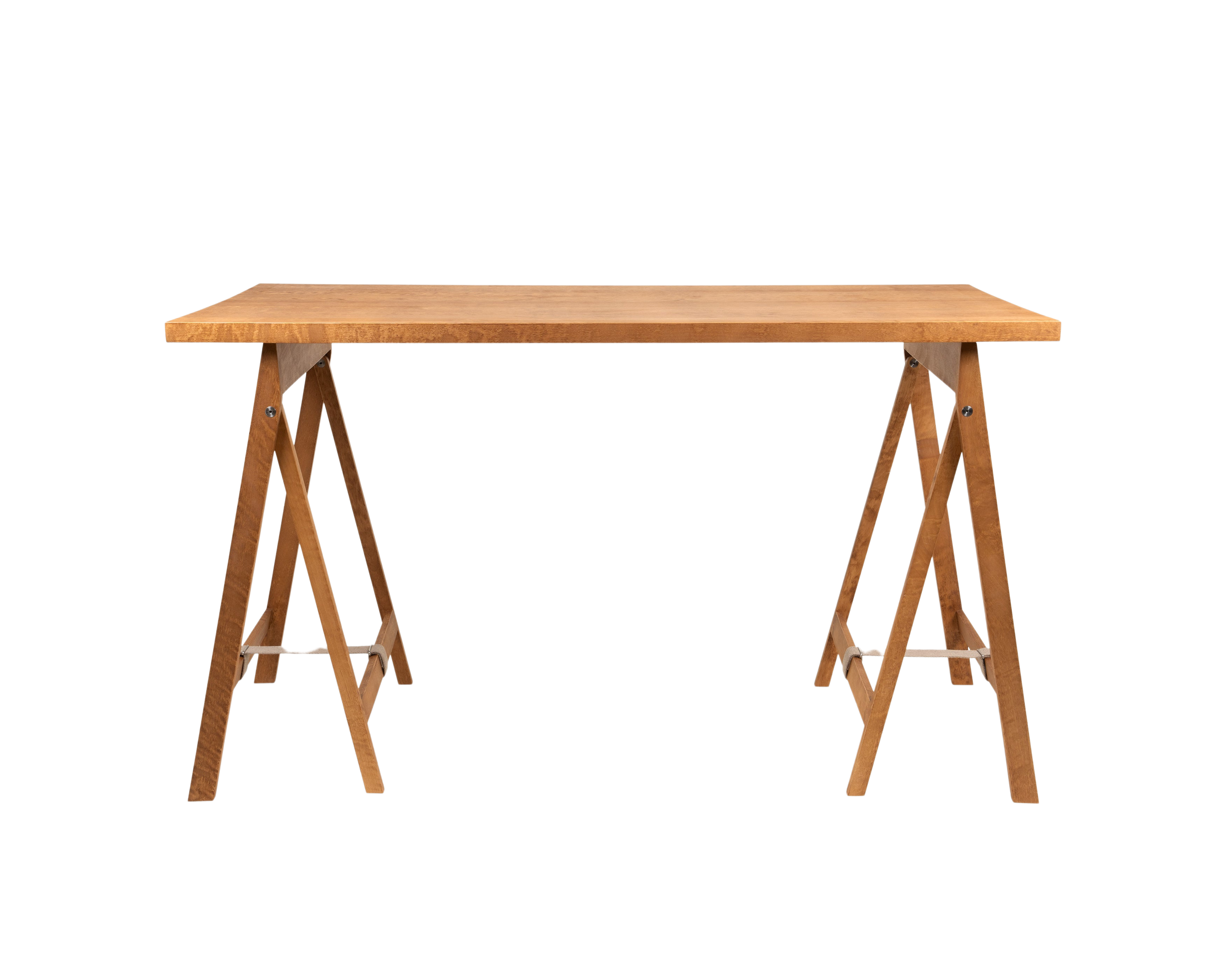 FRAMA - Folding Flat Trestle Table | Warm Brown Birch