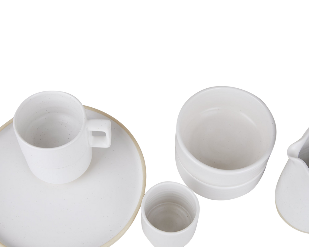 FRAMA - Otto Ceramic Bowls Set of Two | White | Medium Frama