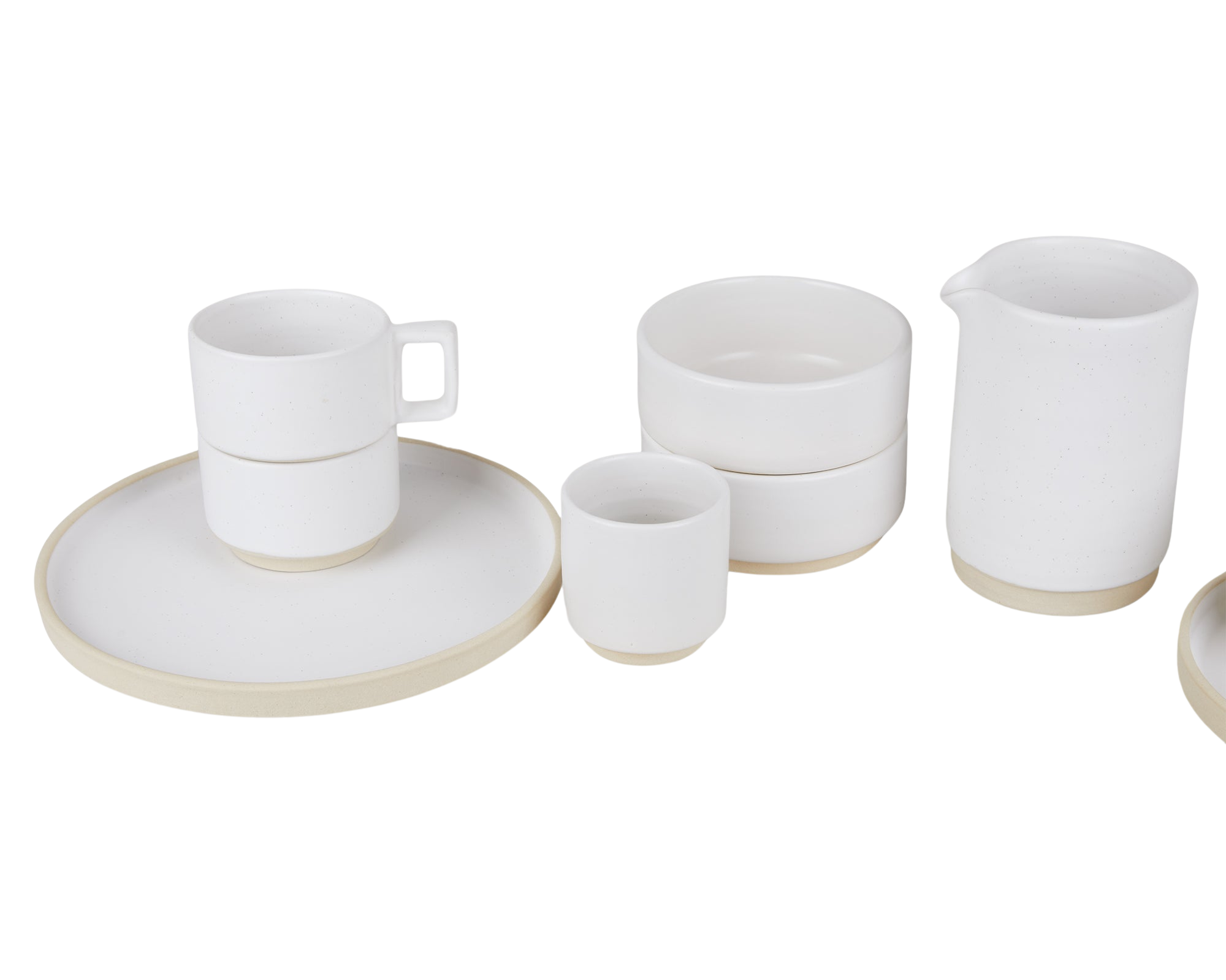 FRAMA - Otto Ceramic Plate Set of Two | White | Large Frama