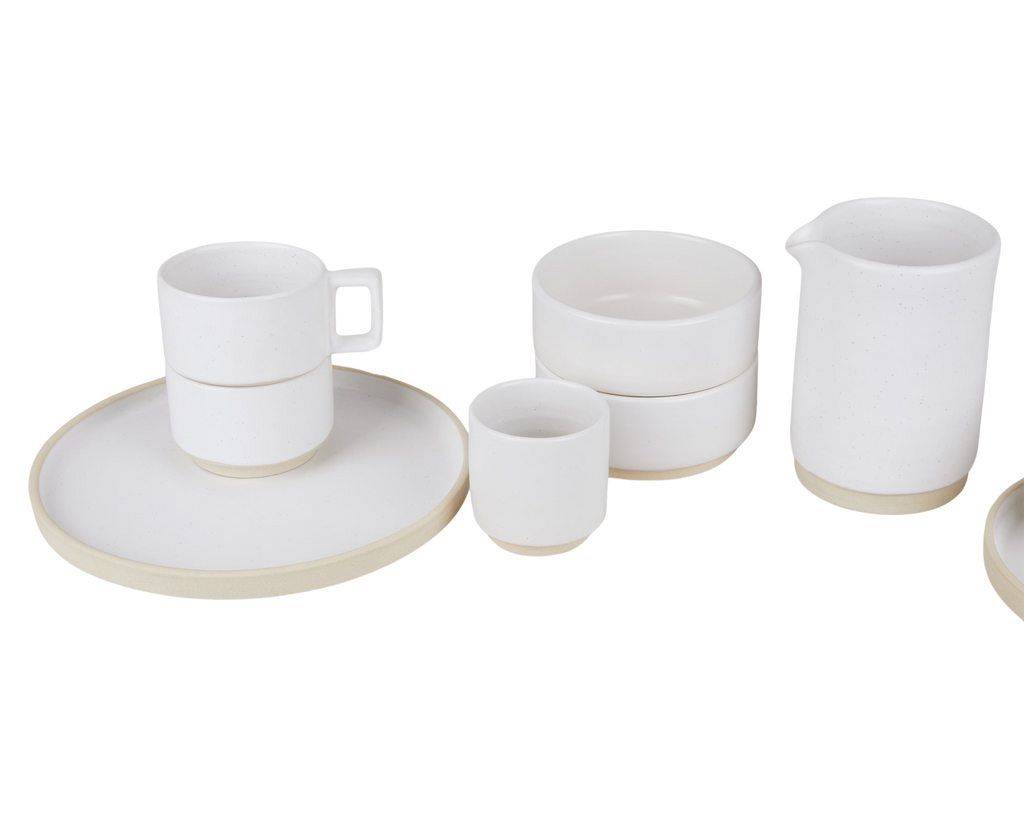 FRAMA - Otto Ceramic Plate Set of Two | White | Large Frama