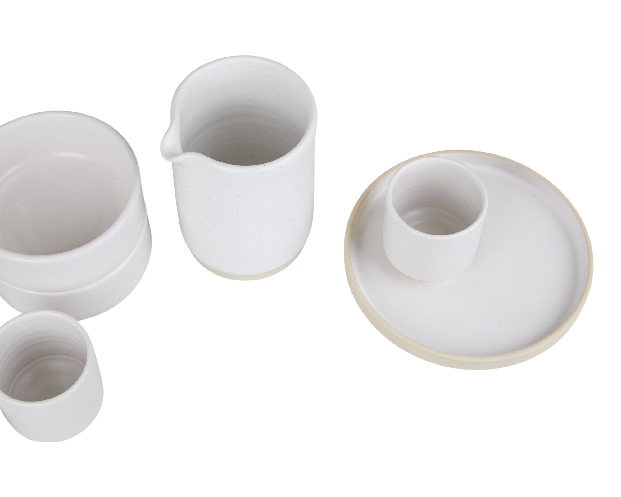 FRAMA - Otto Ceramic Plate Set of Two | White | Small Frama