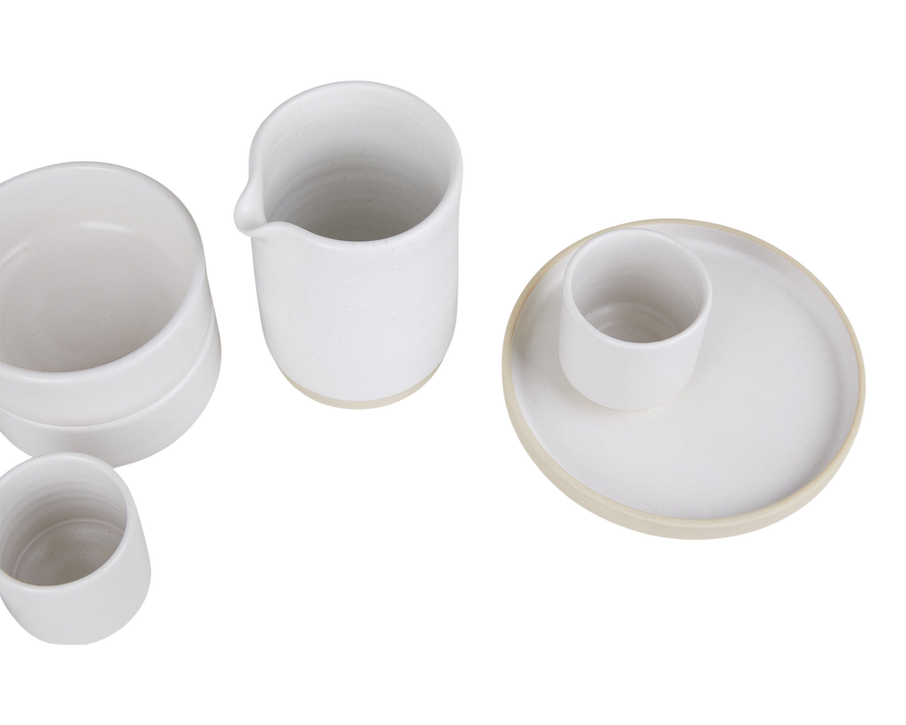 FRAMA - Otto Ceramic Plate Set of Two | White | Small Frama