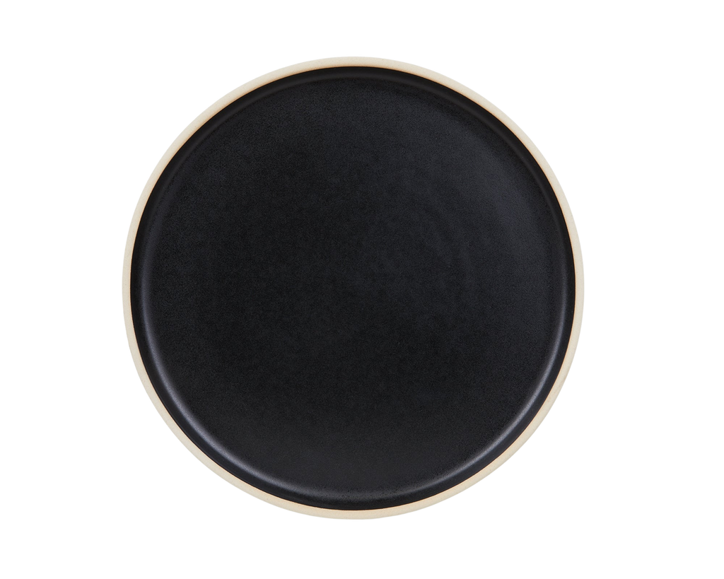 FRAMA - Otto Ceramic Plate Set of Two | Black | Large Frama