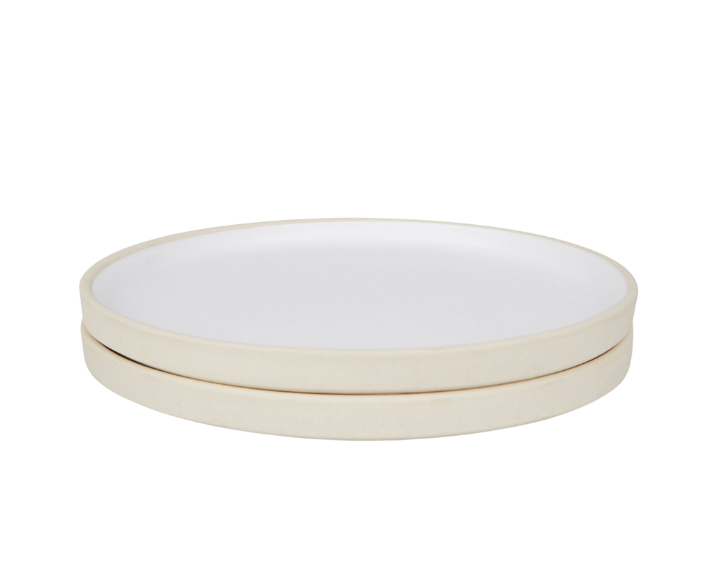 FRAMA - Otto Ceramic Plate Set of Two | White | Large Frama