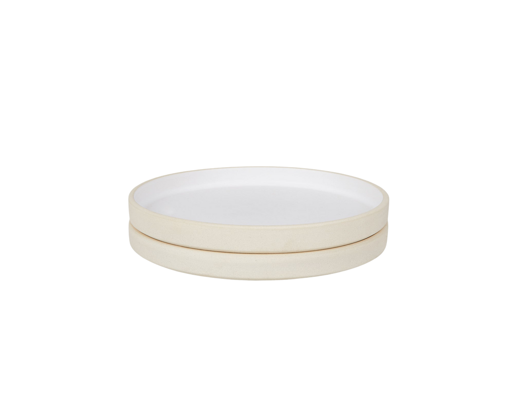 FRAMA - Otto Ceramic Plate Set of Two | White | Small Frama