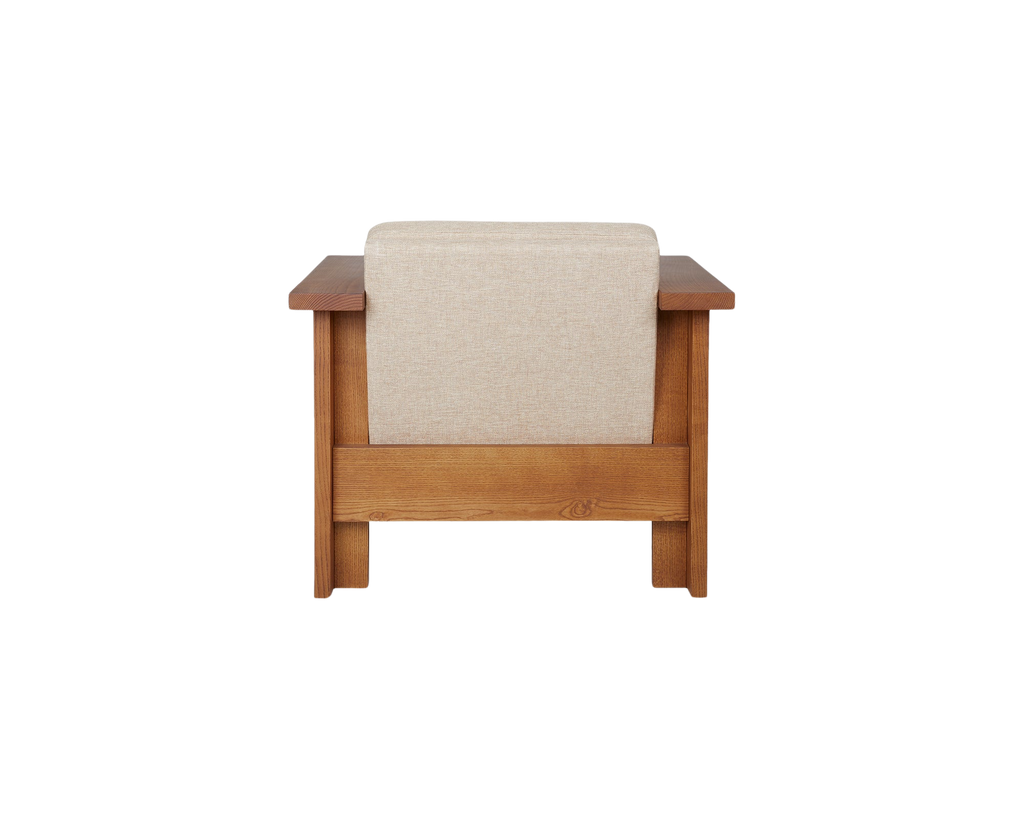 FRAMA - Symmetry Lounge Chair | Ash Wood / Oat Fabric