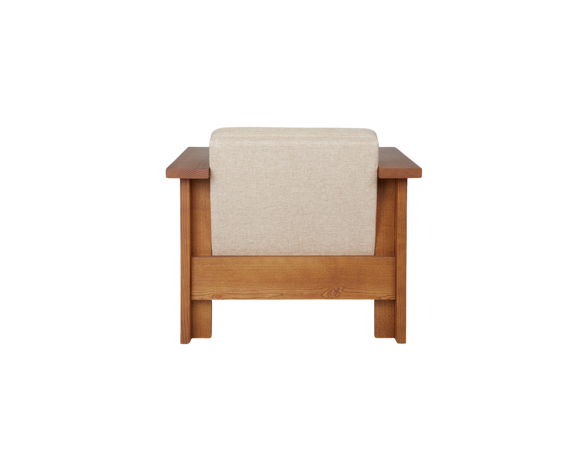 FRAMA - Symmetry Lounge Chair | Ash Wood / Oat Fabric