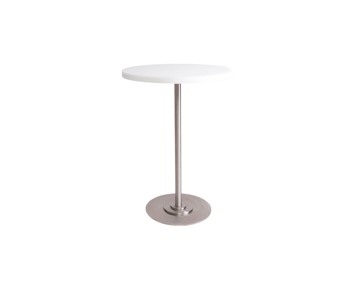 FRAMA - Table 57 | White / Stainless Steel | Ø55