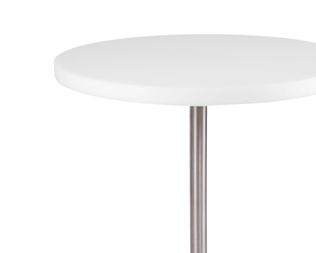 FRAMA - Table 57 | White / Stainless Steel | Ø55 FRAMA