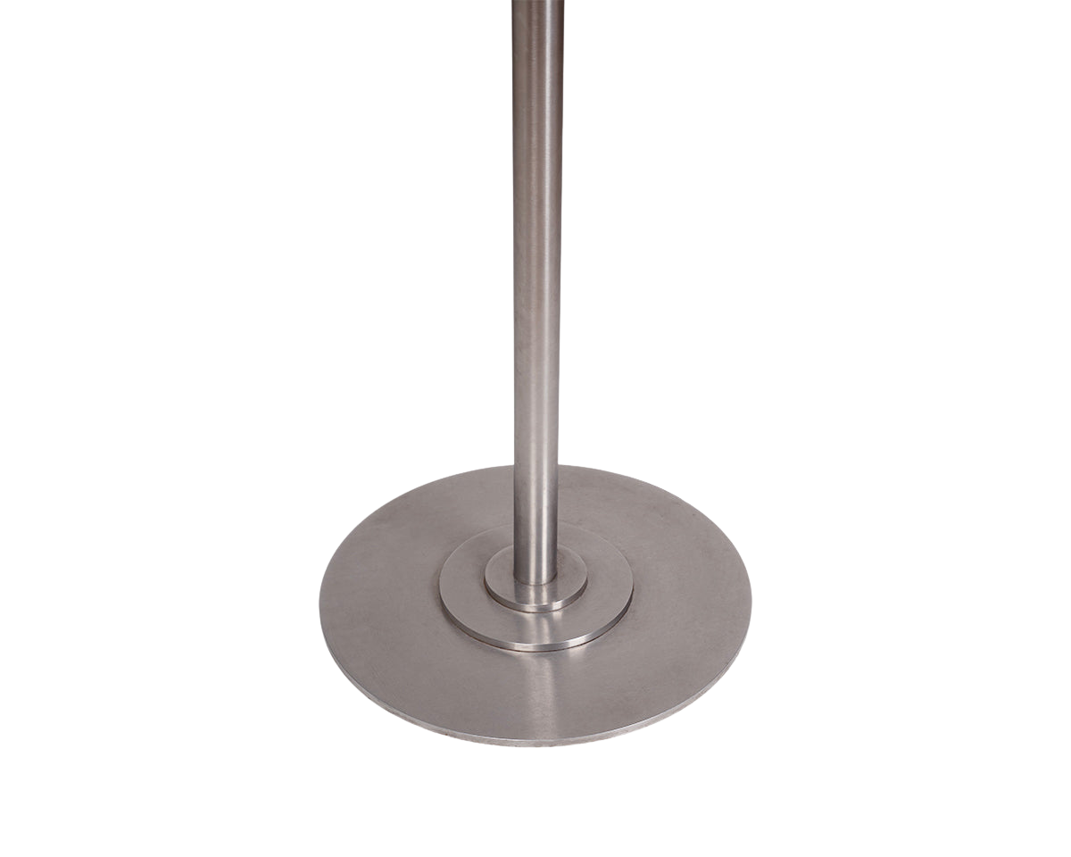 FRAMA - Table 57 | Yellow Limestone / Stainless Steel | Ø70