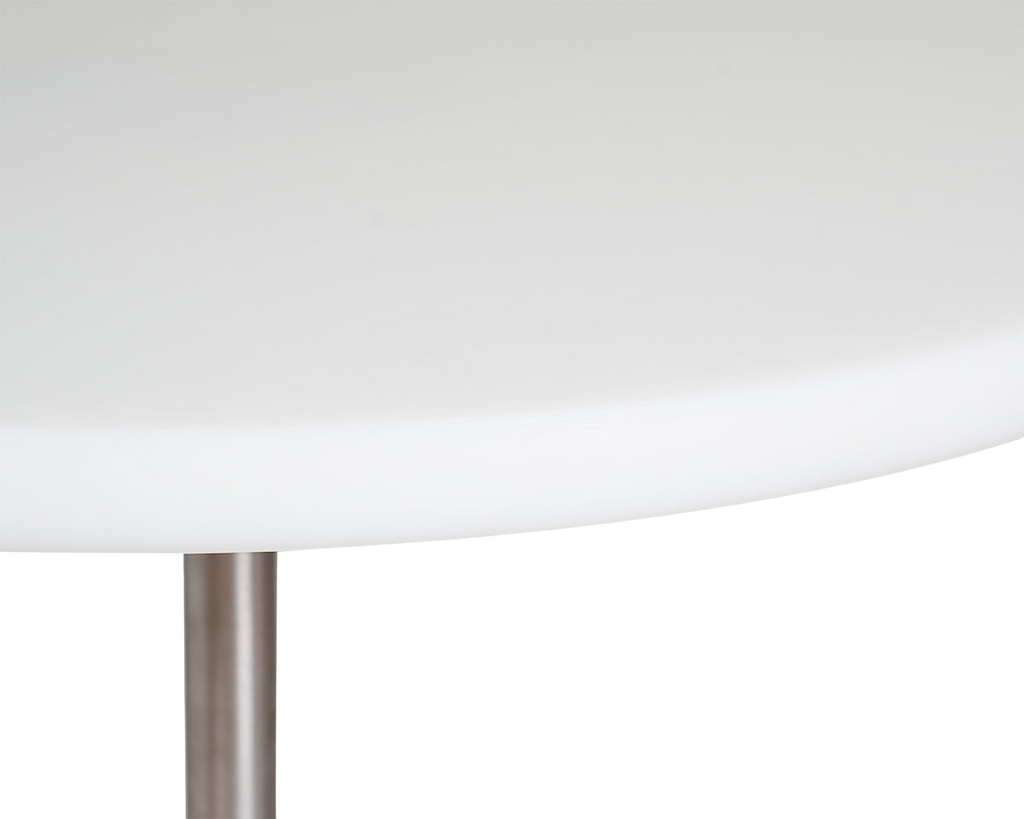 FRAMA - Table 57 | White / Stainless Steel | Ø70 FRAMA