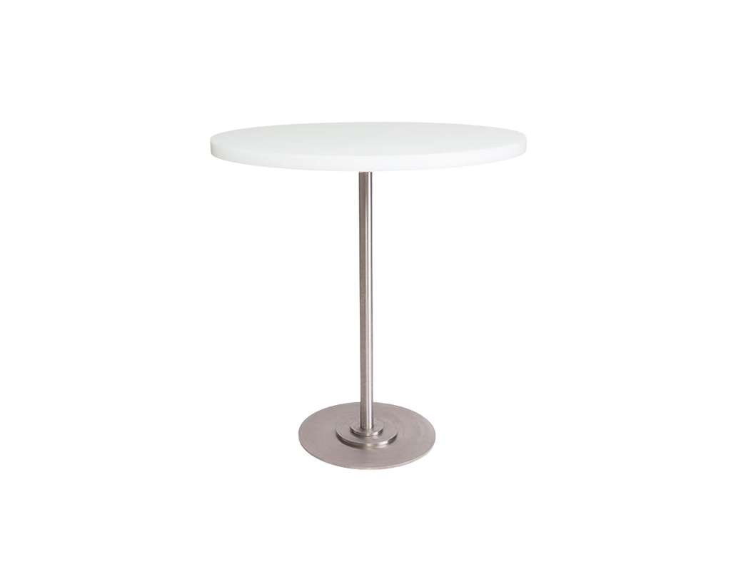 FRAMA - Table 57 | White / Stainless Steel | Ø70