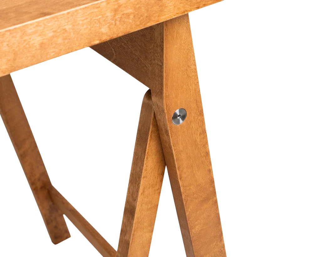 FRAMA - Folding Flat Trestle Table | Warm Brown Birch