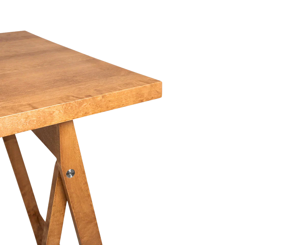 FRAMA - Folding Flat Trestle Table | Warm Brown Birch