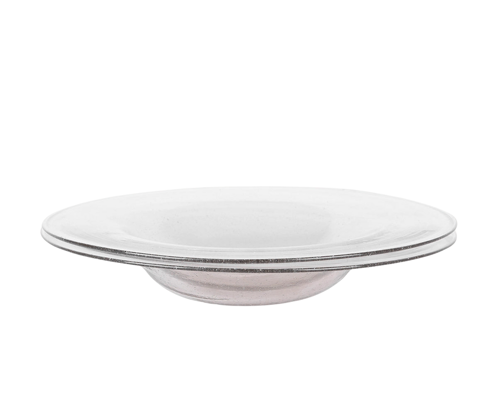 FRAMA - Isle Glass Shallow Bowl Set of Two | Light Smoke Frama