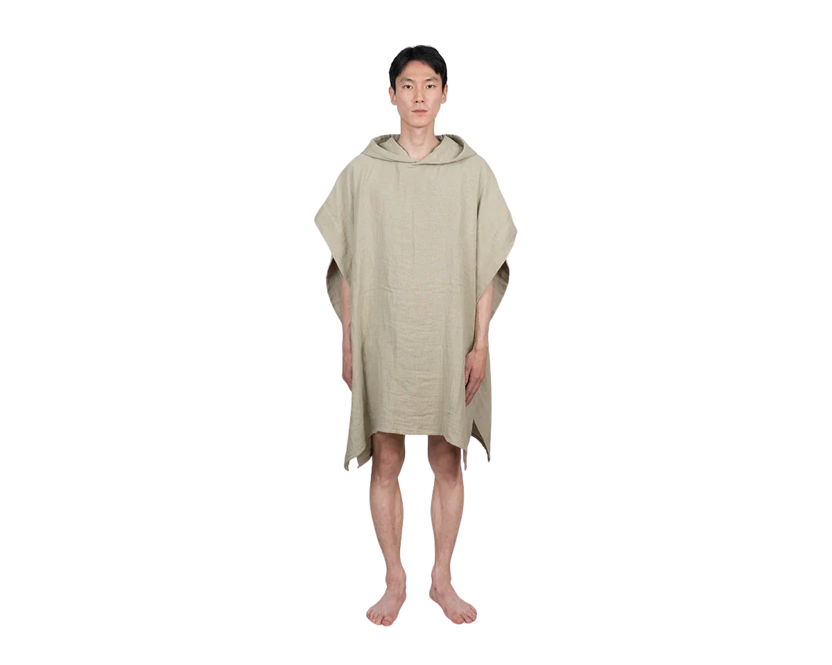 FRAMA - Light Towel Poncho | Sage Green Frama