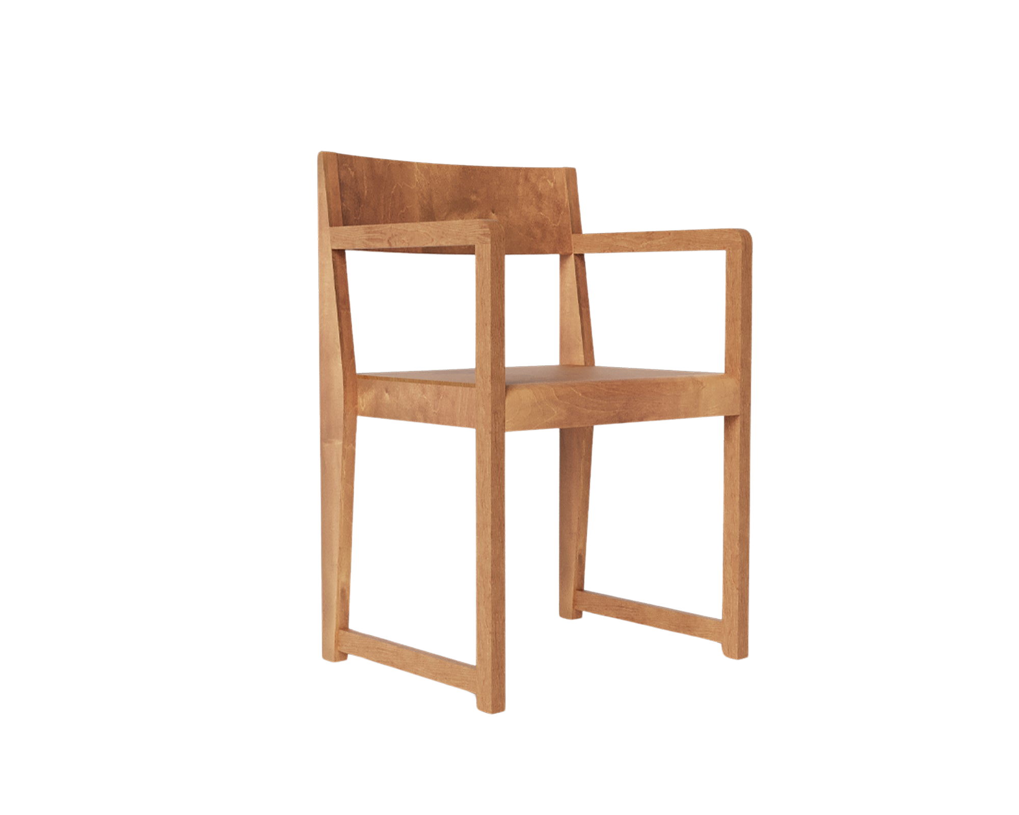 FRAMA - Armrest Chair 01 | Warm Brown Birch