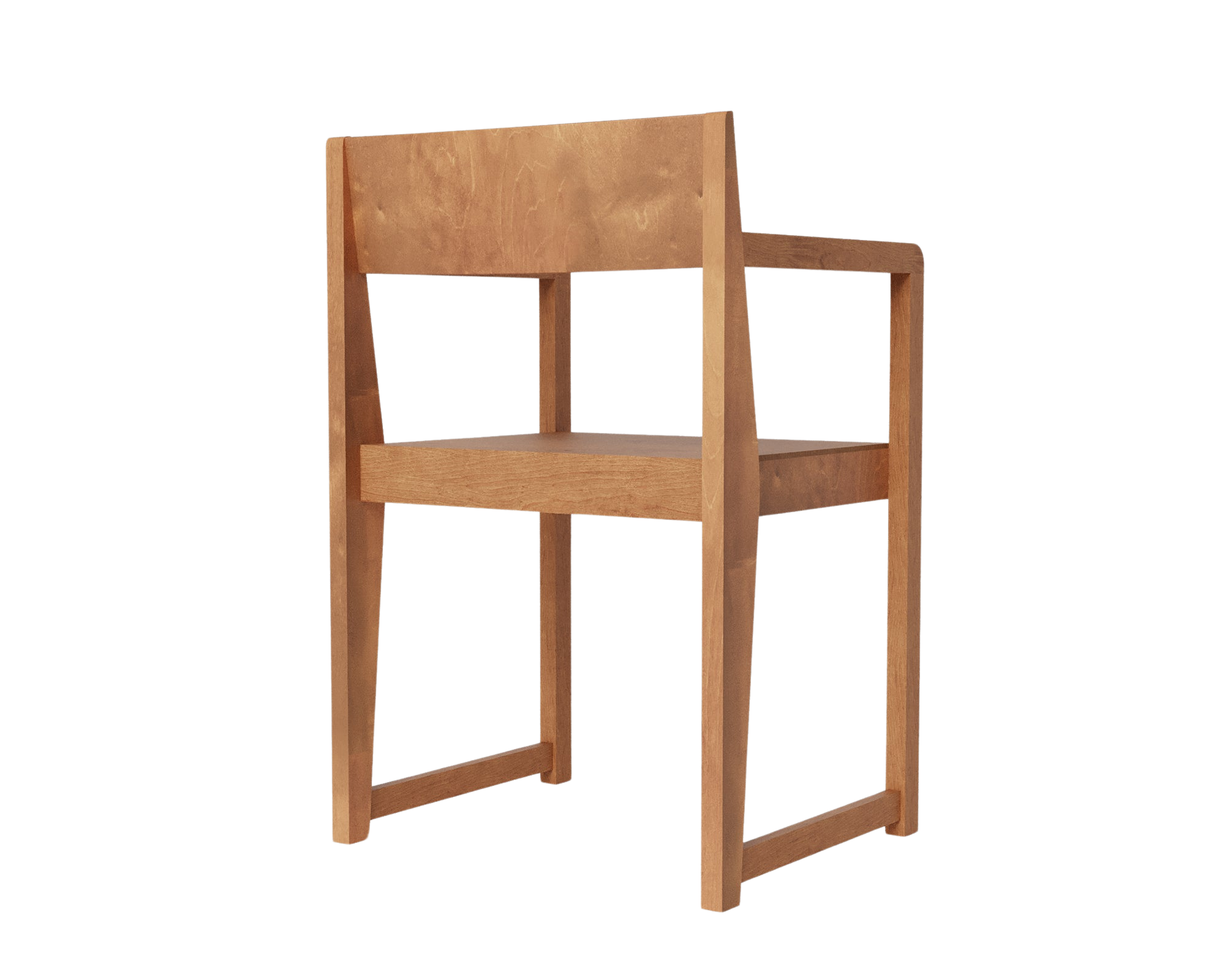 FRAMA - Armrest Chair 01 | Warm Brown Birch