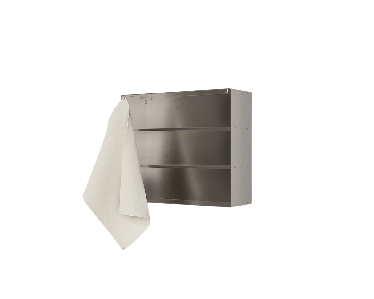 FRAMA - Shelf Library Canvas Cabinet | Stainless Steel / Canvas