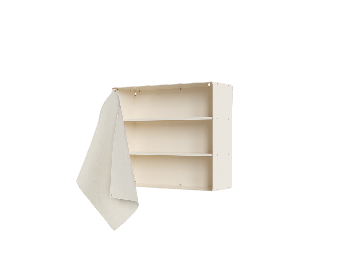 FRAMA - Shelf Library Canvas Cabinet | Warm White Steel / Canvas