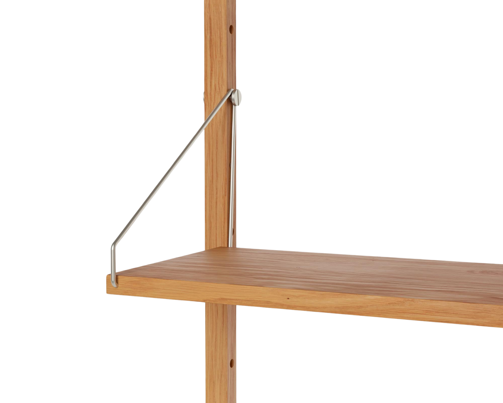 FRAMA - Shelf Library Medium Cabinet Add-on Section | Natural Oak | H185.2 / W80