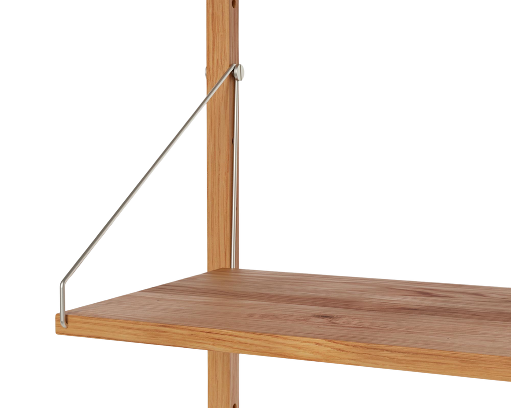 FRAMA - Shelf Library Medium Cabinet Section | Natural Oak | H114.8 / W80