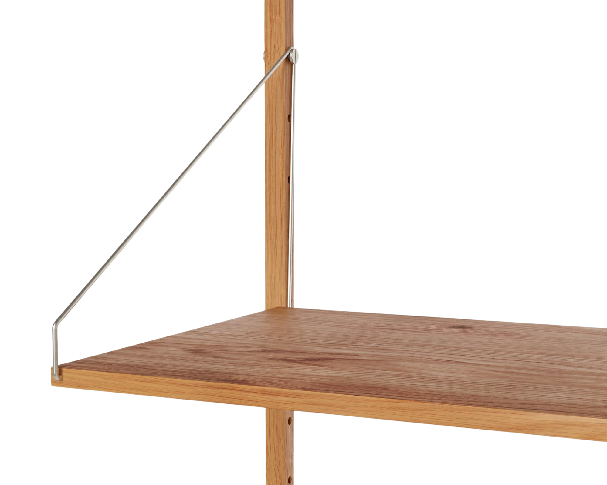 FRAMA - Shelf Library Add-on Desk Section | Natural Oak | H114.8 / W80