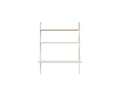 FRAMA - Shelf Library Desk Section | Warm White Steel | H108.4 / W80