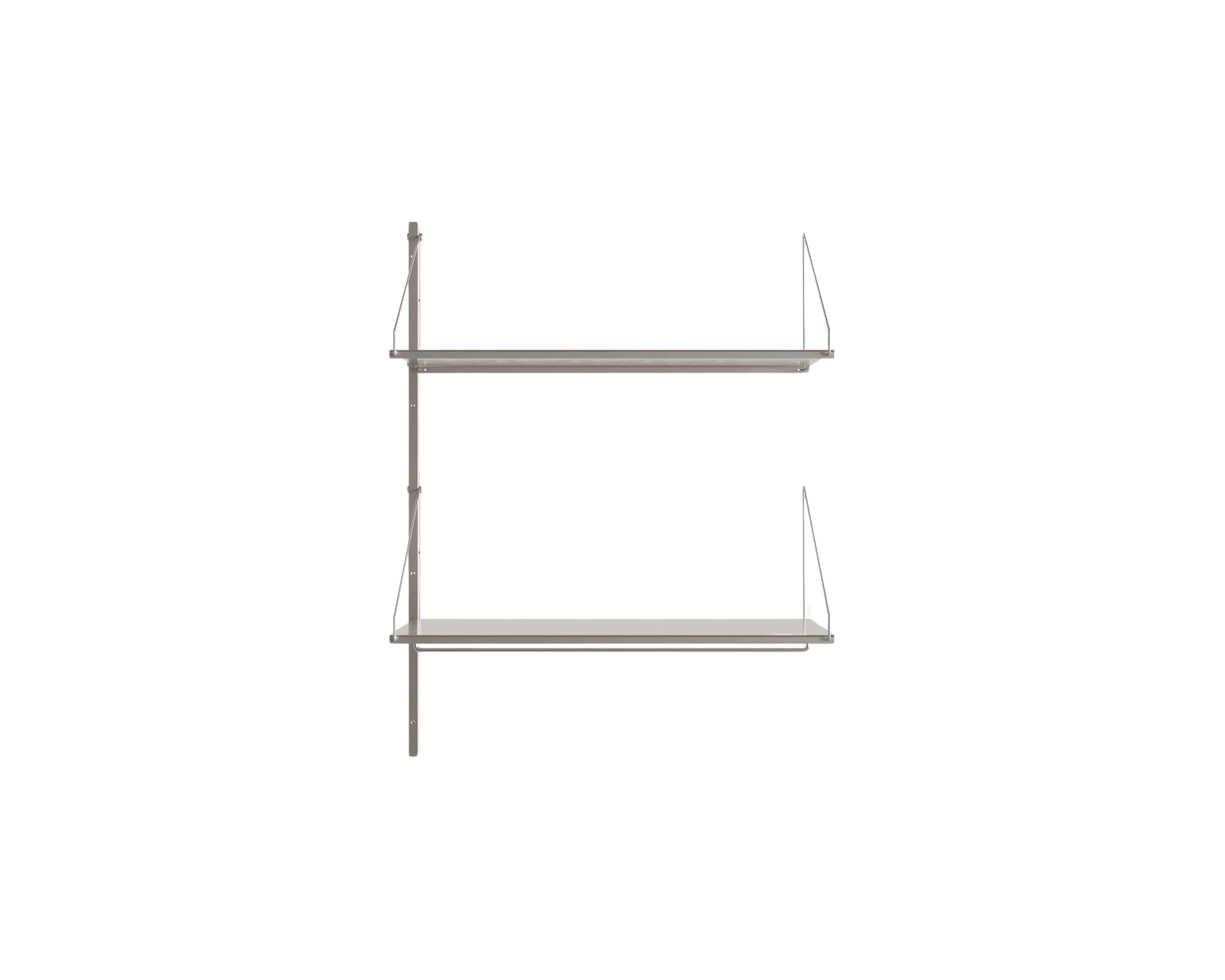 FRAMA - Shelf Library Add-on Hanger Section | Stainless Steel | H108.4 / W80