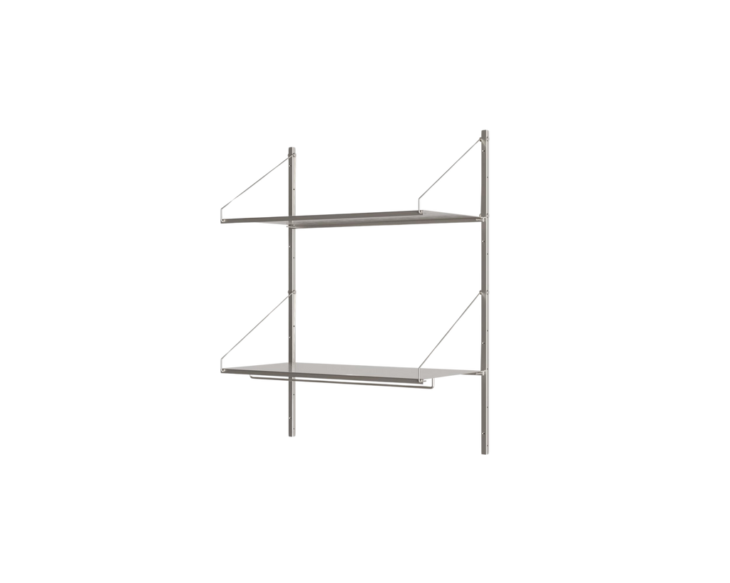 FRAMA - Shelf Library Hanger Section | Stainless Steel | H108.4 / W80
