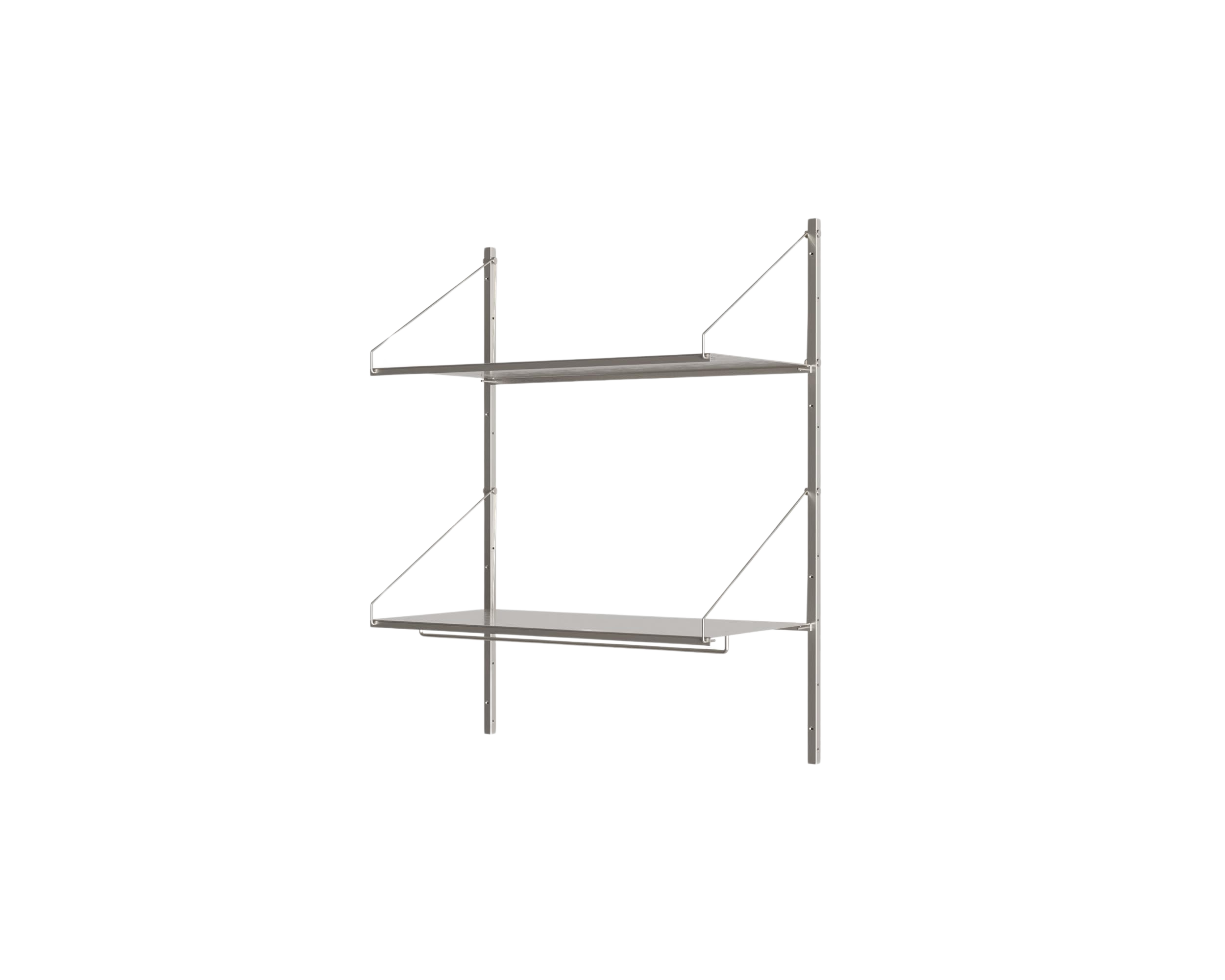 FRAMA - Shelf Library Hanger Section | Stainless Steel | H108.4 / W80