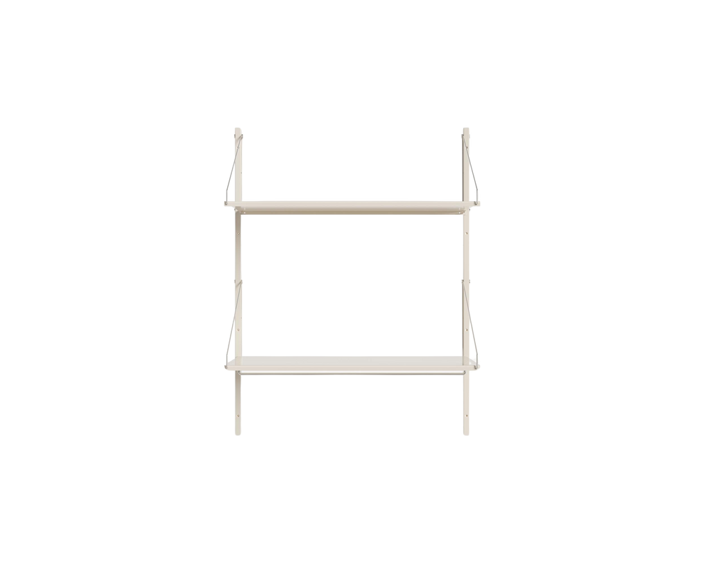 FRAMA - Shelf Library Hanger Section | Warm White Steel | H108.4 / W80 FRAMA