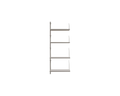 FRAMA - Shelf Library Add-on Section | Stainless Steel | H108.4 / W40