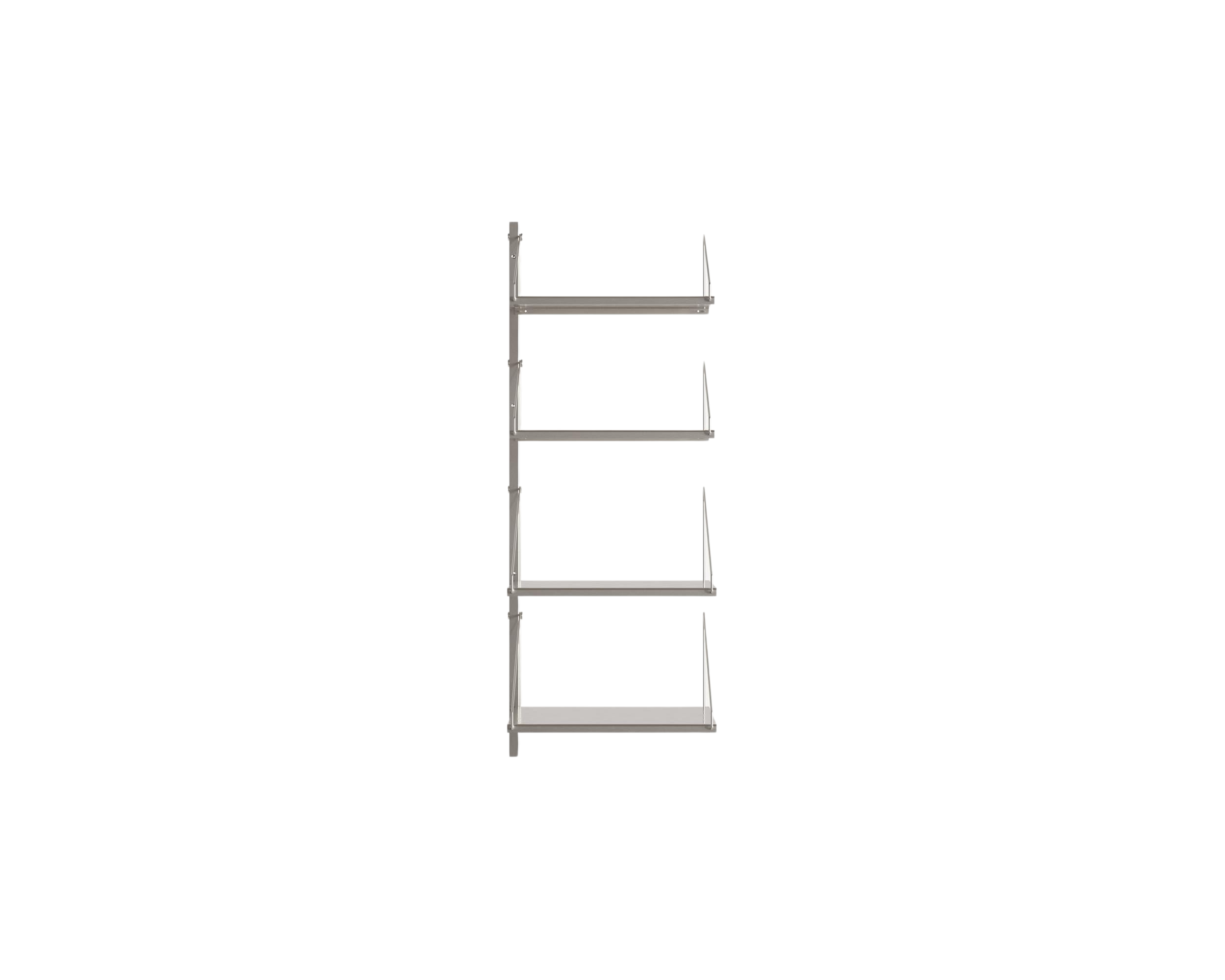 FRAMA - Shelf Library Add-on Section | Stainless Steel | H108.4 / W40