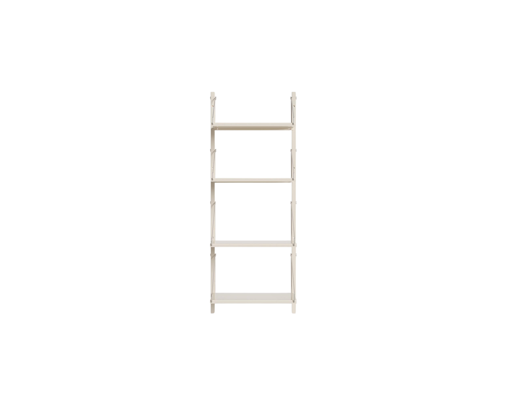 FRAMA - Shelf Library Single Section | Warm White Steel | H108.4 / W40 FRAMA