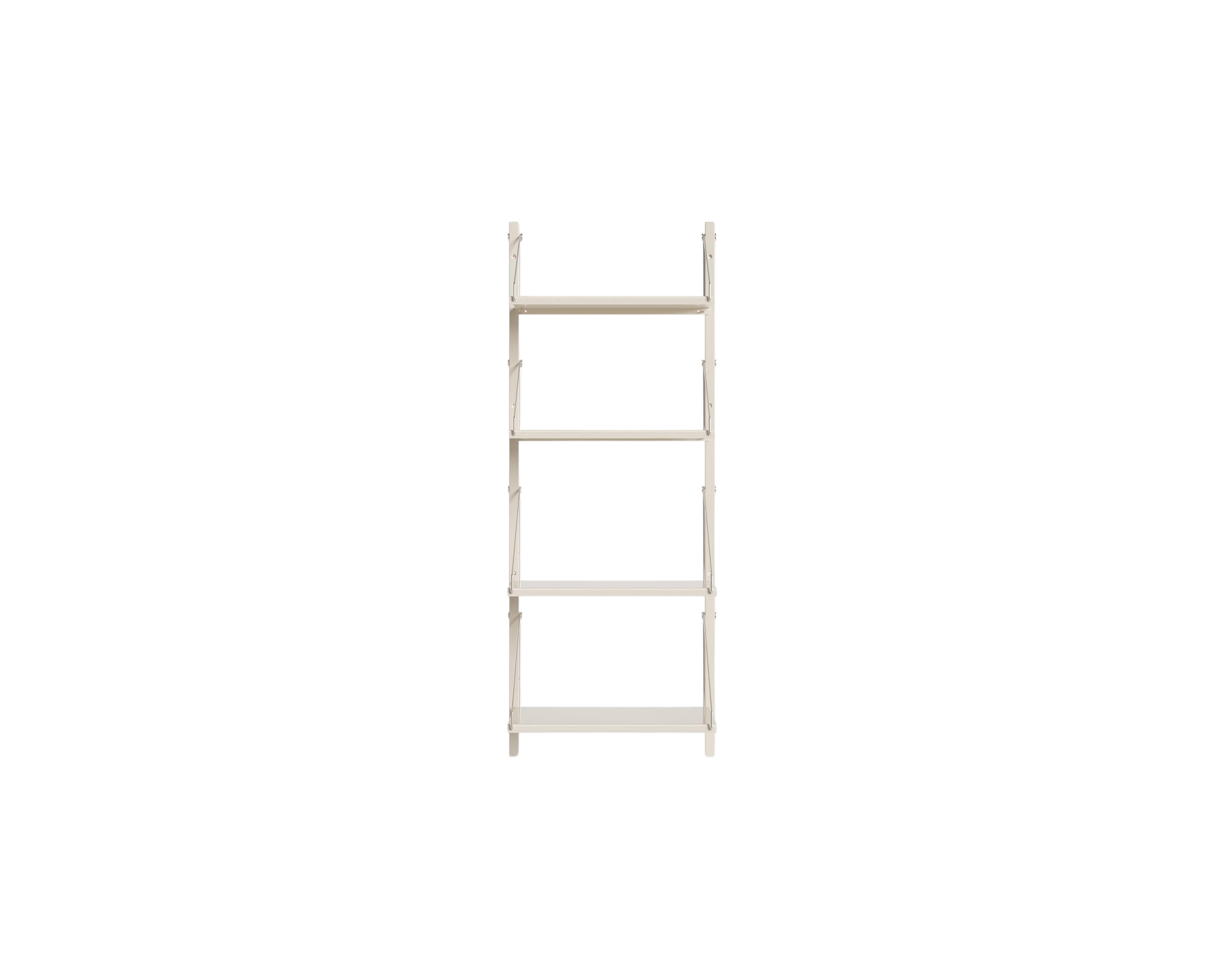 FRAMA - Shelf Library Single Section | Warm White Steel | H108.4 / W40 FRAMA