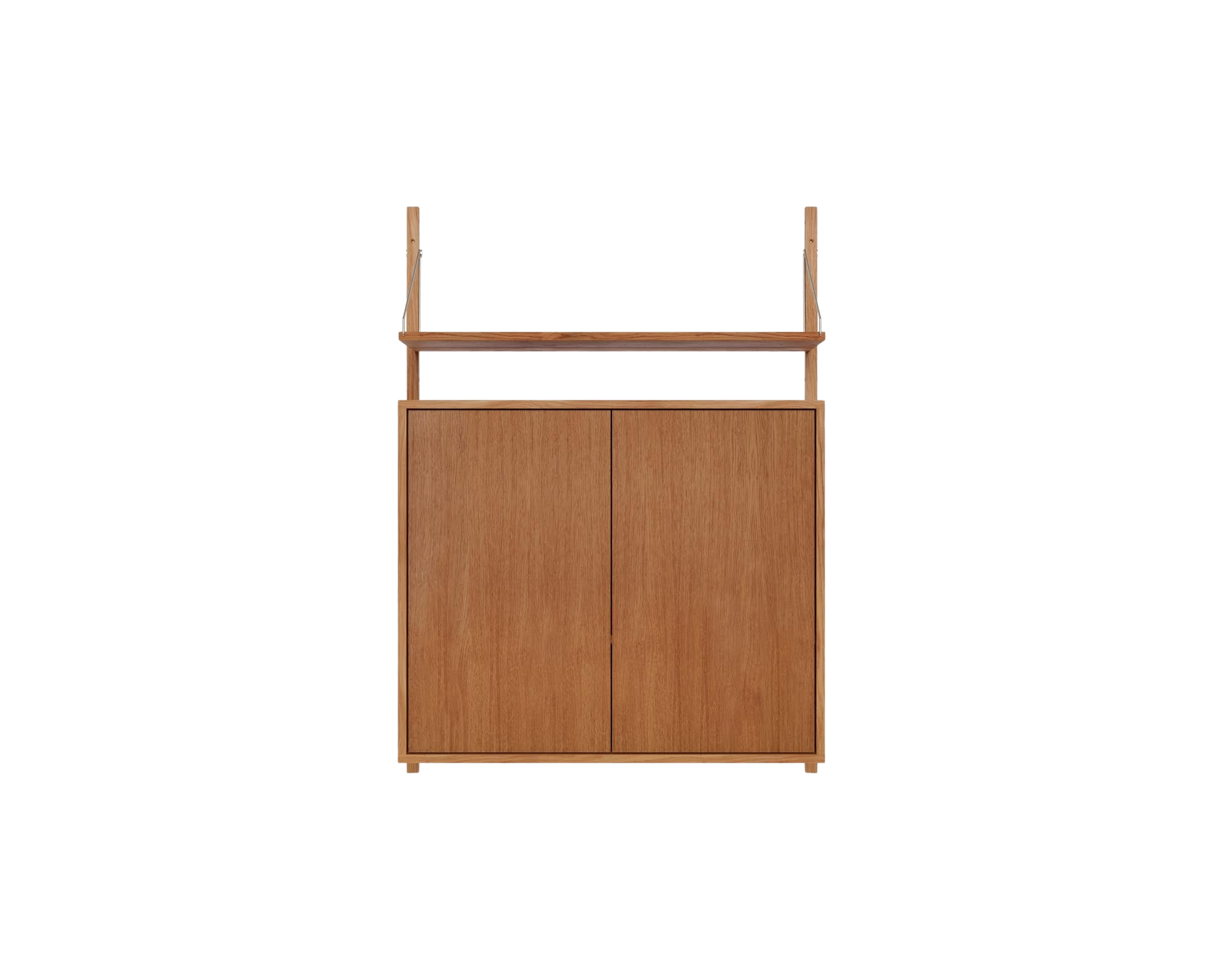 FRAMA - Shelf Library Medium Cabinet Section | Natural Oak | H114.8 / W80