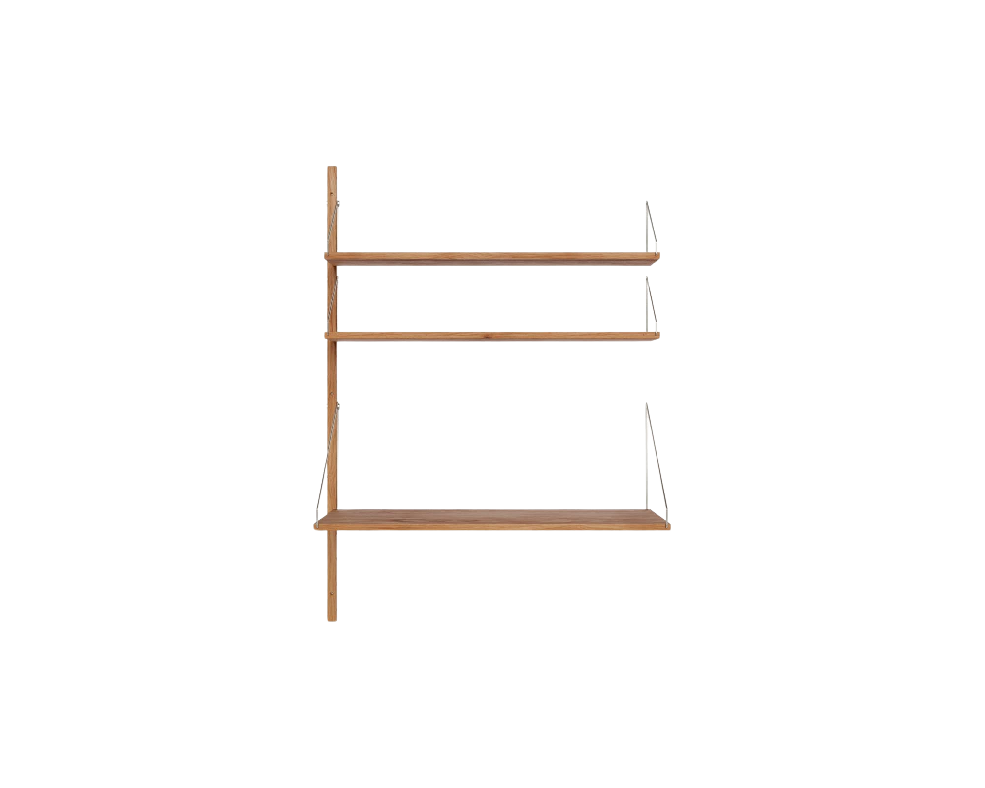 FRAMA - Shelf Library Add-on Desk Section | Natural Oak | H114.8 / W80