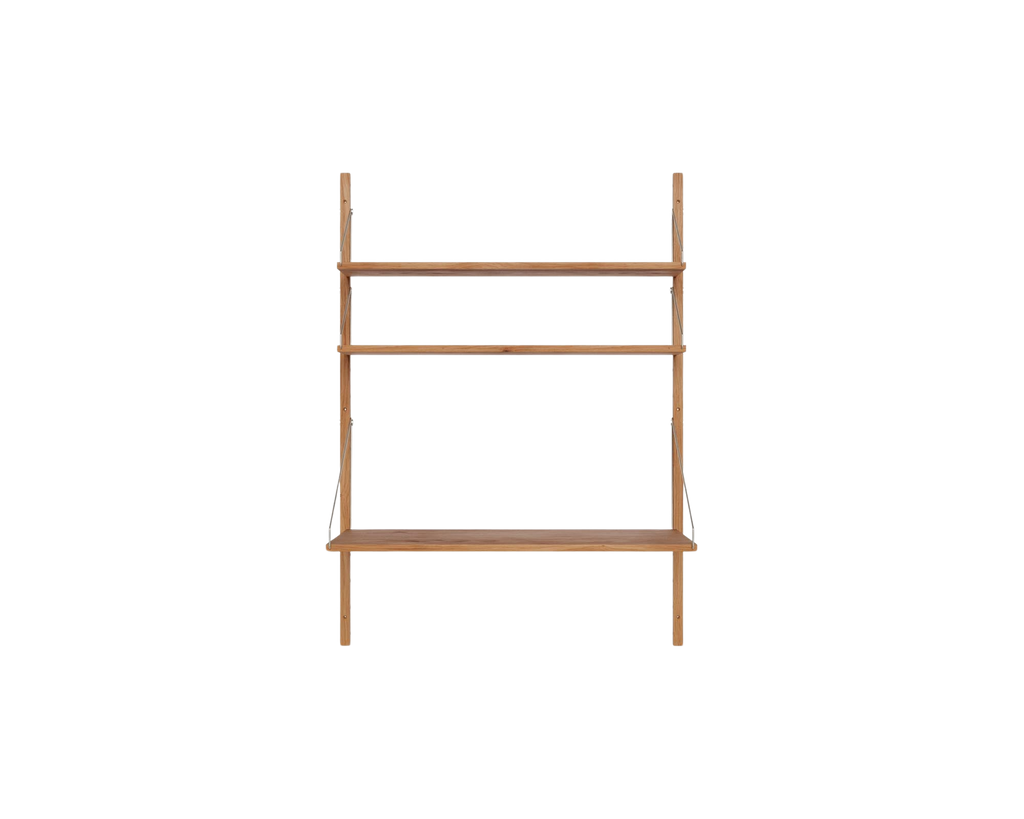 FRAMA - Shelf Library Desk Section | Natural Oak | H114.8 / W80