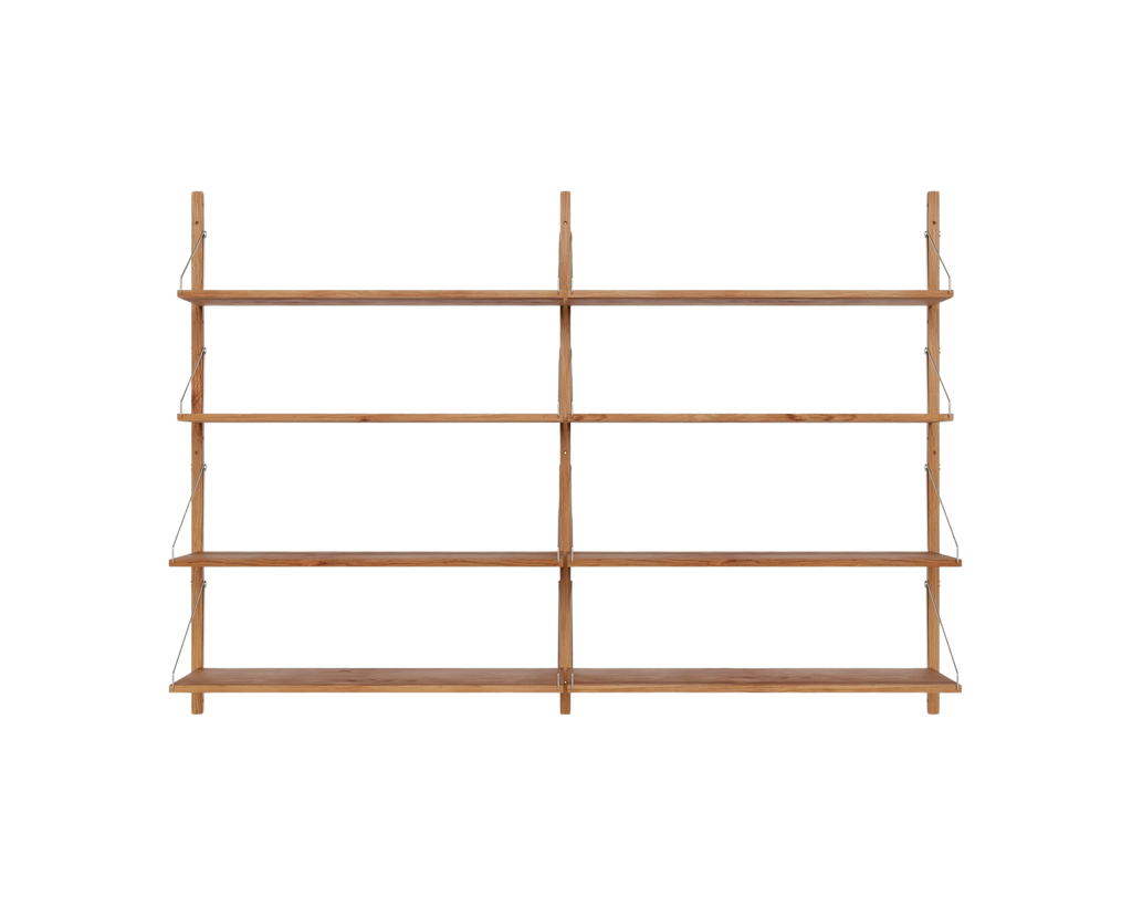 FRAMA - Shelf Library Double Section | Natural Oak | H114.8 / W80 FRAMA