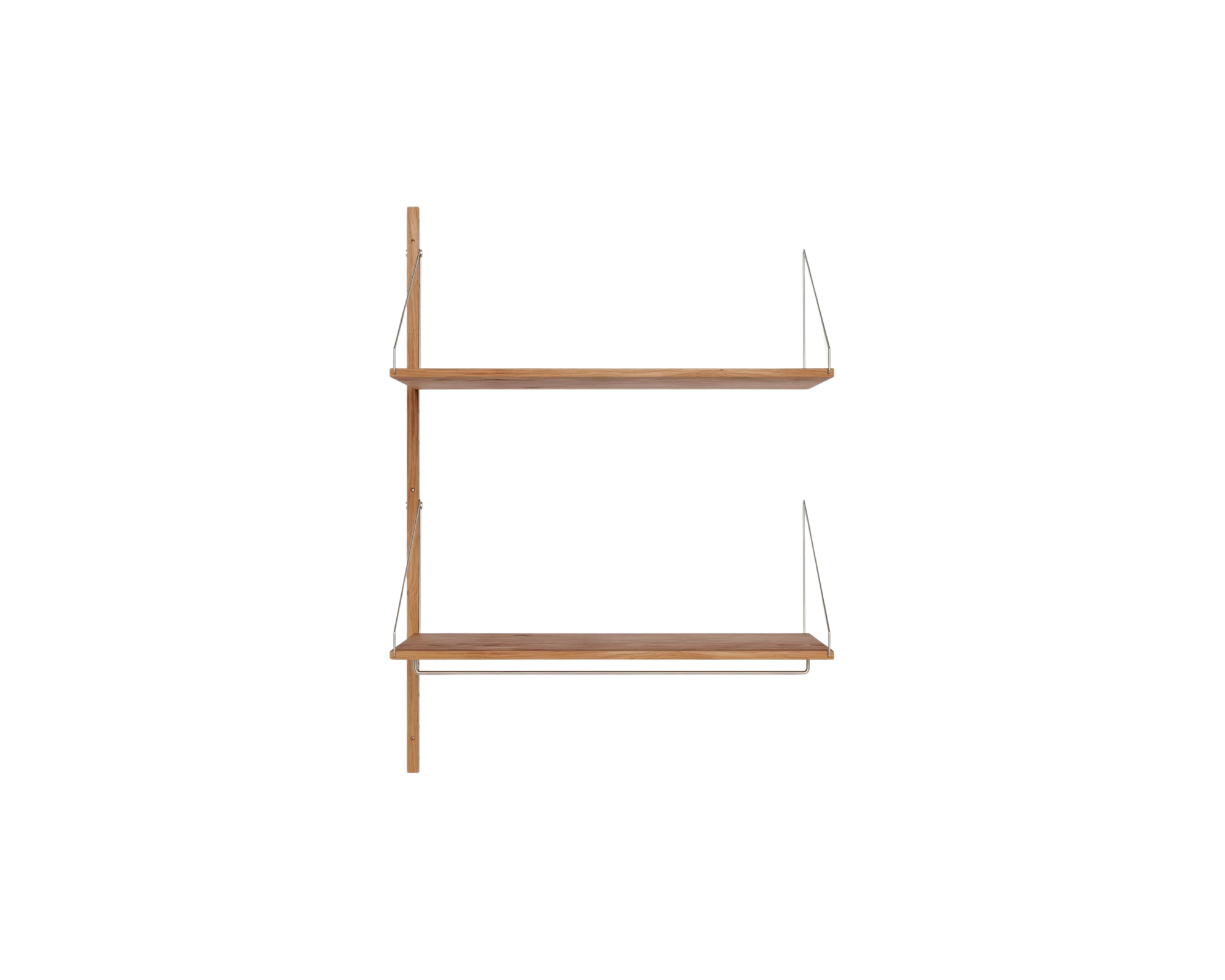 FRAMA - Shelf Library Add-on Hanger Section | Natural Oak | H114.8 / W80