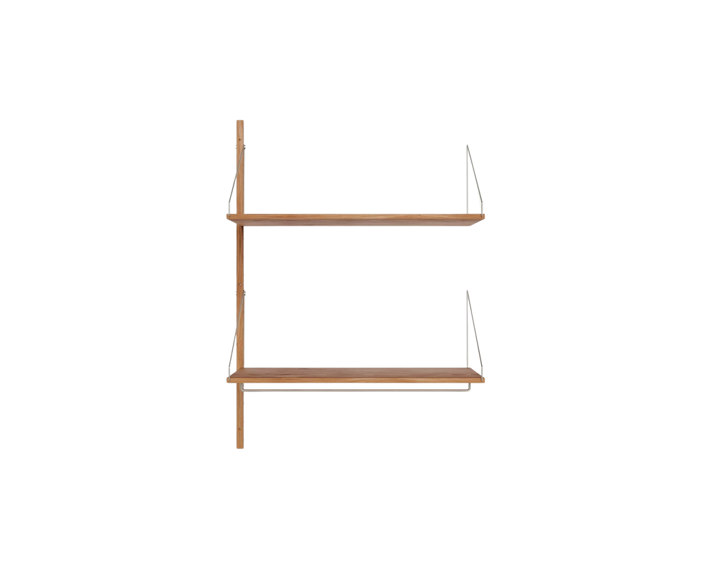 FRAMA - Shelf Library Add-on Hanger Section | Natural Oak | H114.8 / W80 FRAMA