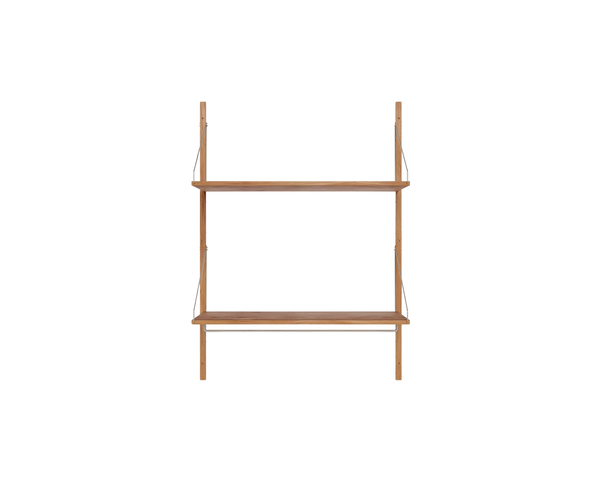 FRAMA - Shelf Library Hanger Section | Natural Oak | H114.8 / W80