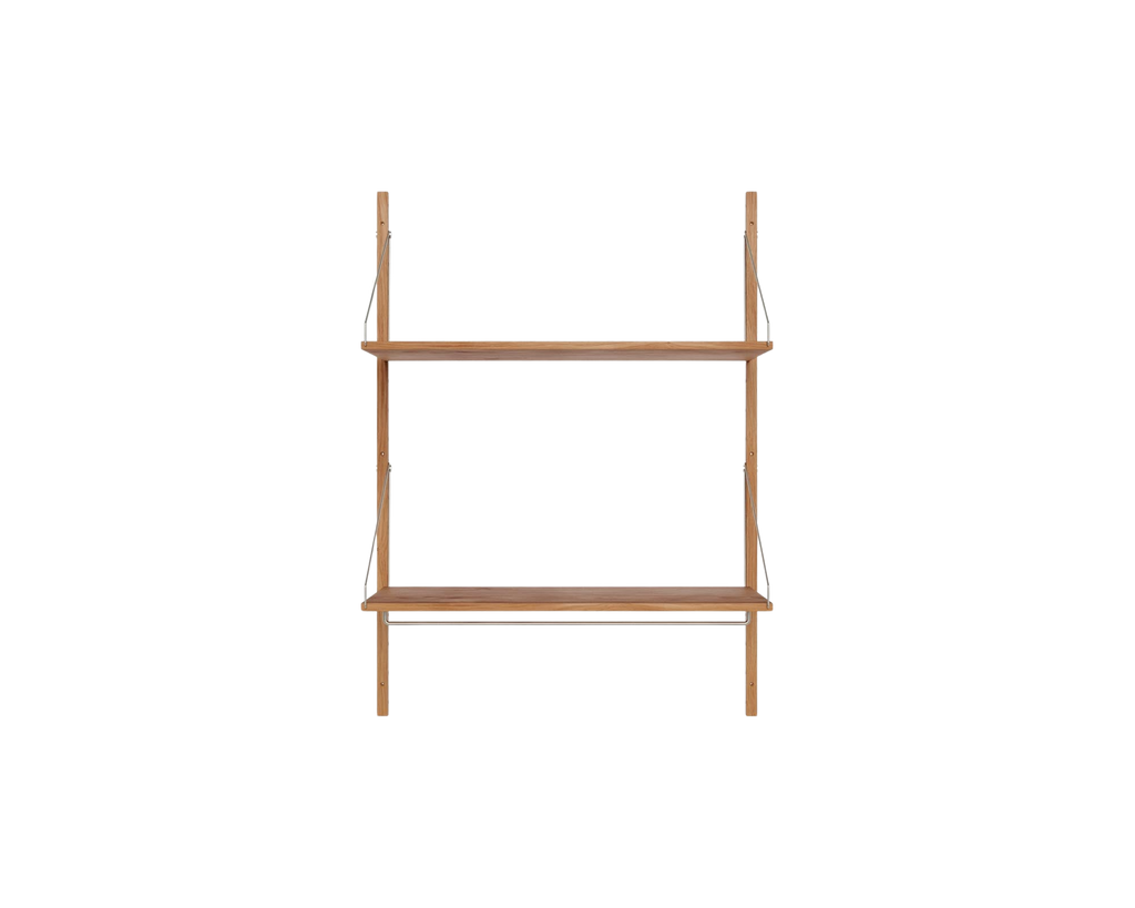 FRAMA - Shelf Library Hanger Section | Natural Oak | H114.8 / W80 FRAMA
