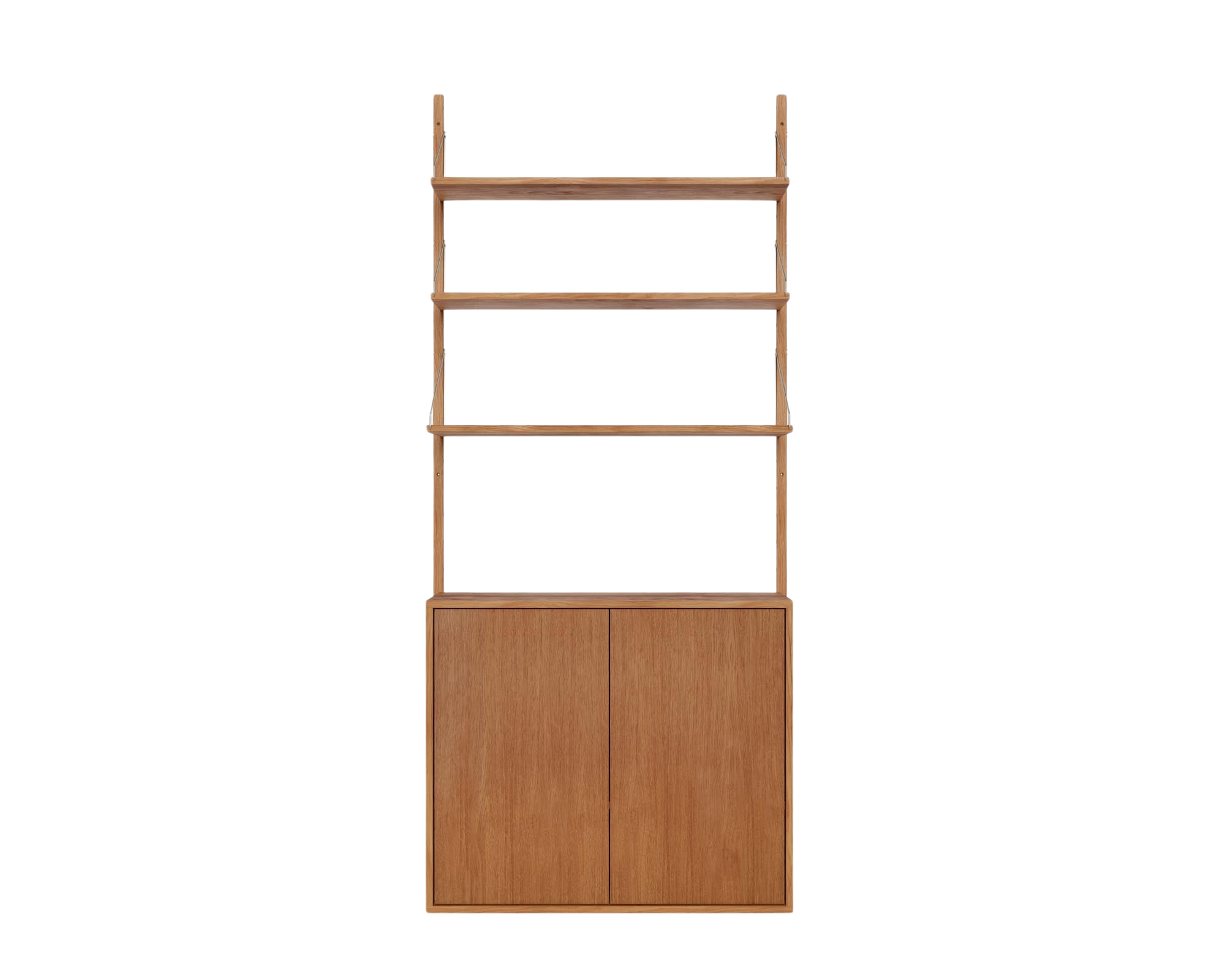 FRAMA - Shelf Library Medium Cabinet Section | Natural Oak | H185.2 / W80