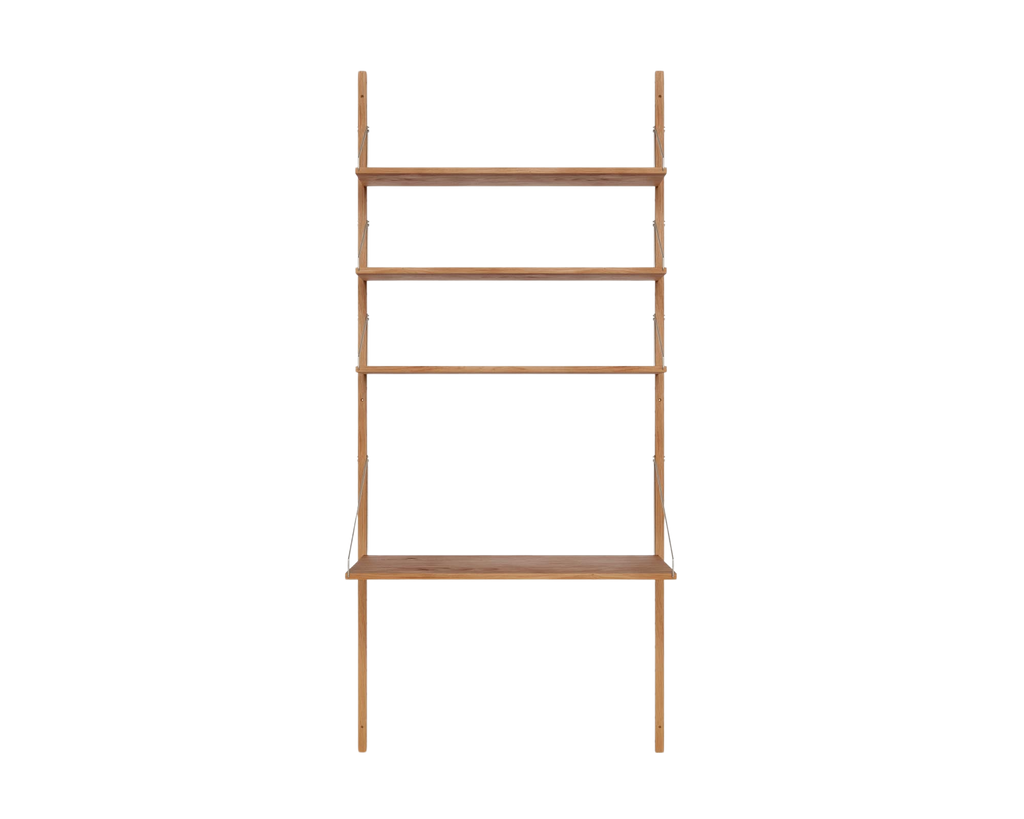 FRAMA - Shelf Library Desk Section | Natural Oak | H185.2 / W80 FRAMA