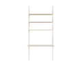 FRAMA - Shelf Library Desk Section | Warm White Steel | H185.2 / W80 FRAMA