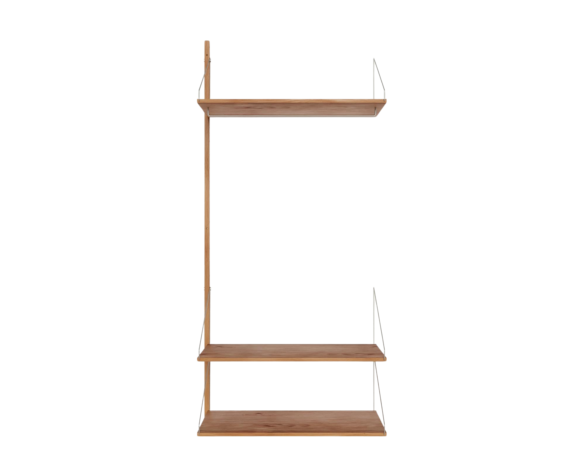 FRAMA - Shelf Library Add-on Hanger Section | Natural Oak | H185.2 / W80