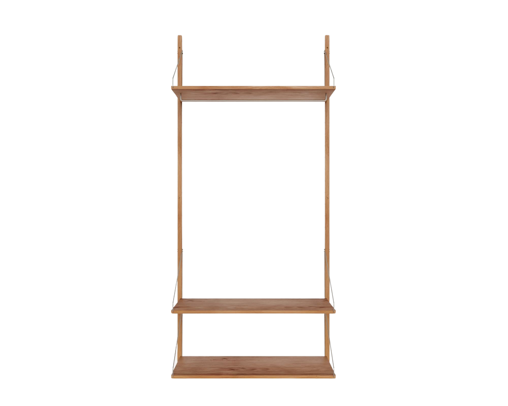 FRAMA - Shelf Library Hanger Section | Natural Oak | H185.2 / W80